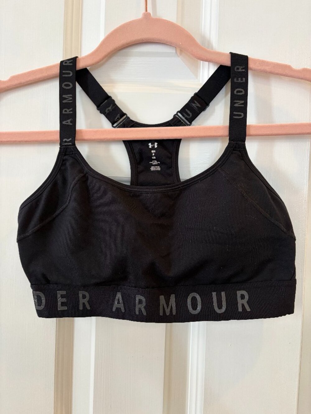Under Armour Infinity Black Sports Bra – Small – Adjustable Straps